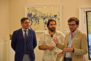 Alejandro Romero (Viceconsejero de Cultura), Patricio Hidalgo y Fernando Mañes