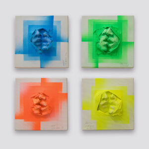 Nmnma Yellow Pink Orange Green Lagares Magase Art Gallery