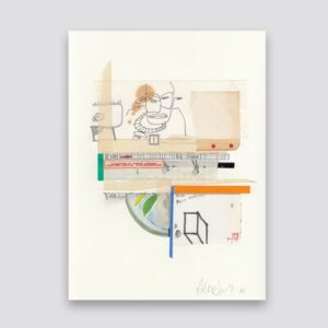 Andy Jenkins Remnant Collage Tecnica Mixta Sobre Papel